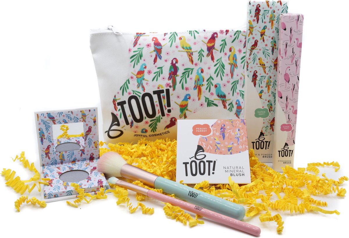 TOOT Natuurlijke Kinder Make-up Set - Papegaai - Large