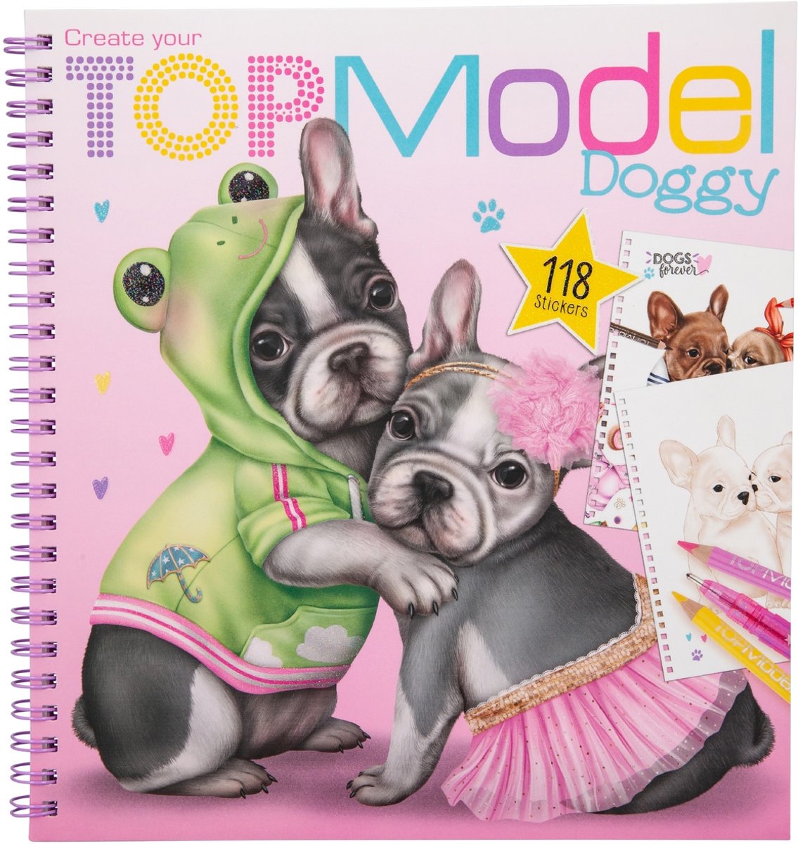 Create your topmodel doggy kleurboek