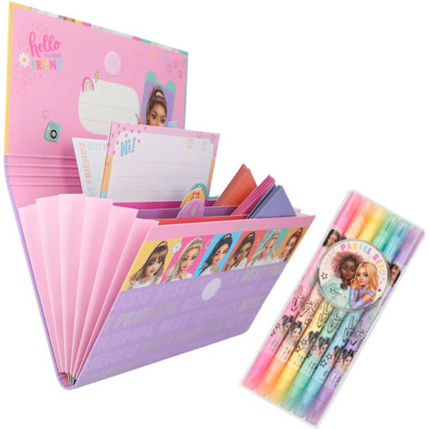   Briefpapier Snap Shot + Pastel Viltstiften Kado Pakket - Top Model - Creatief Cadeau - Depesche