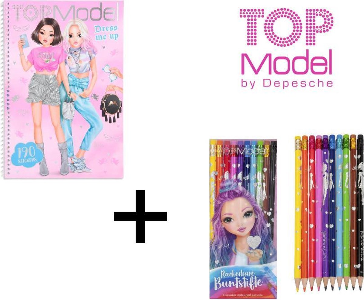 TOPModel Dress me up KITCHY ANGEL + Combi Deal TOPModel uitgumbare potloden