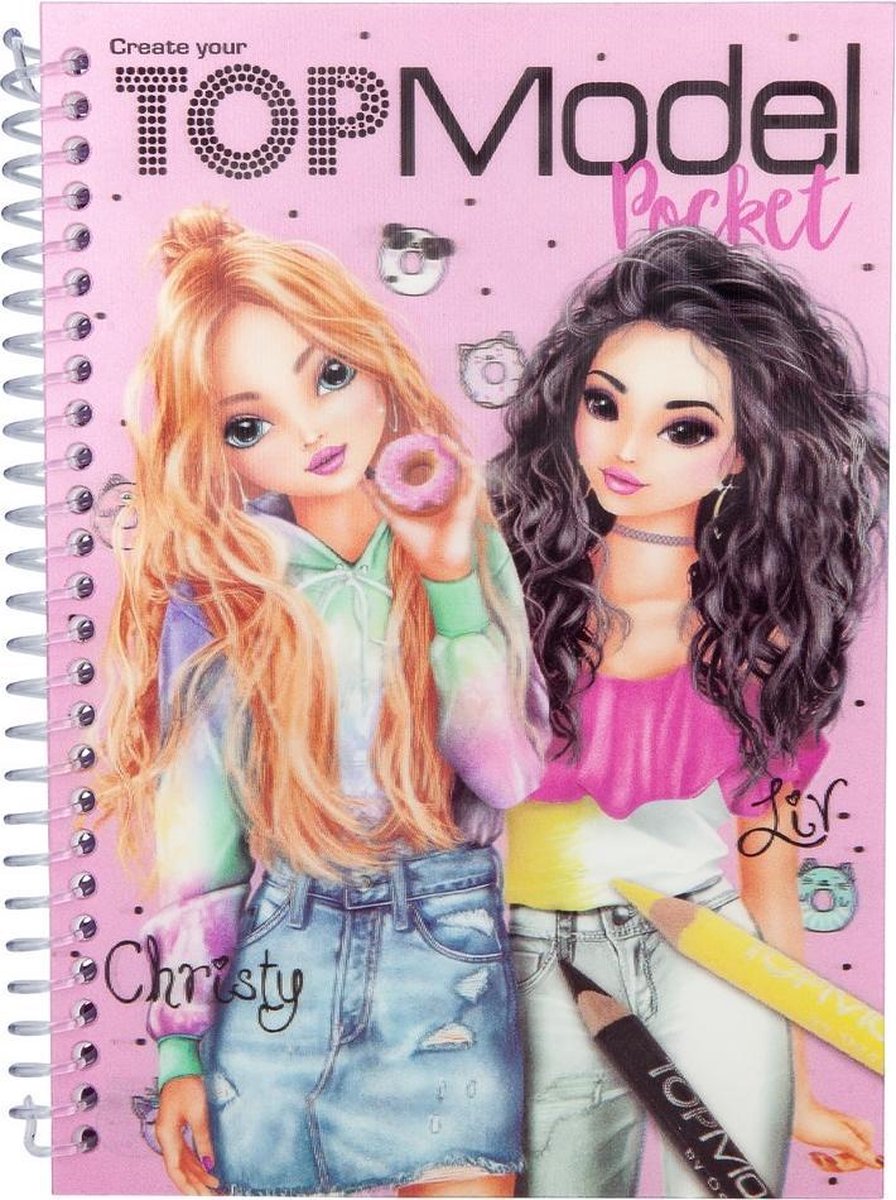 TOPModel Pocket Kleurboek 3D Christy en Liv