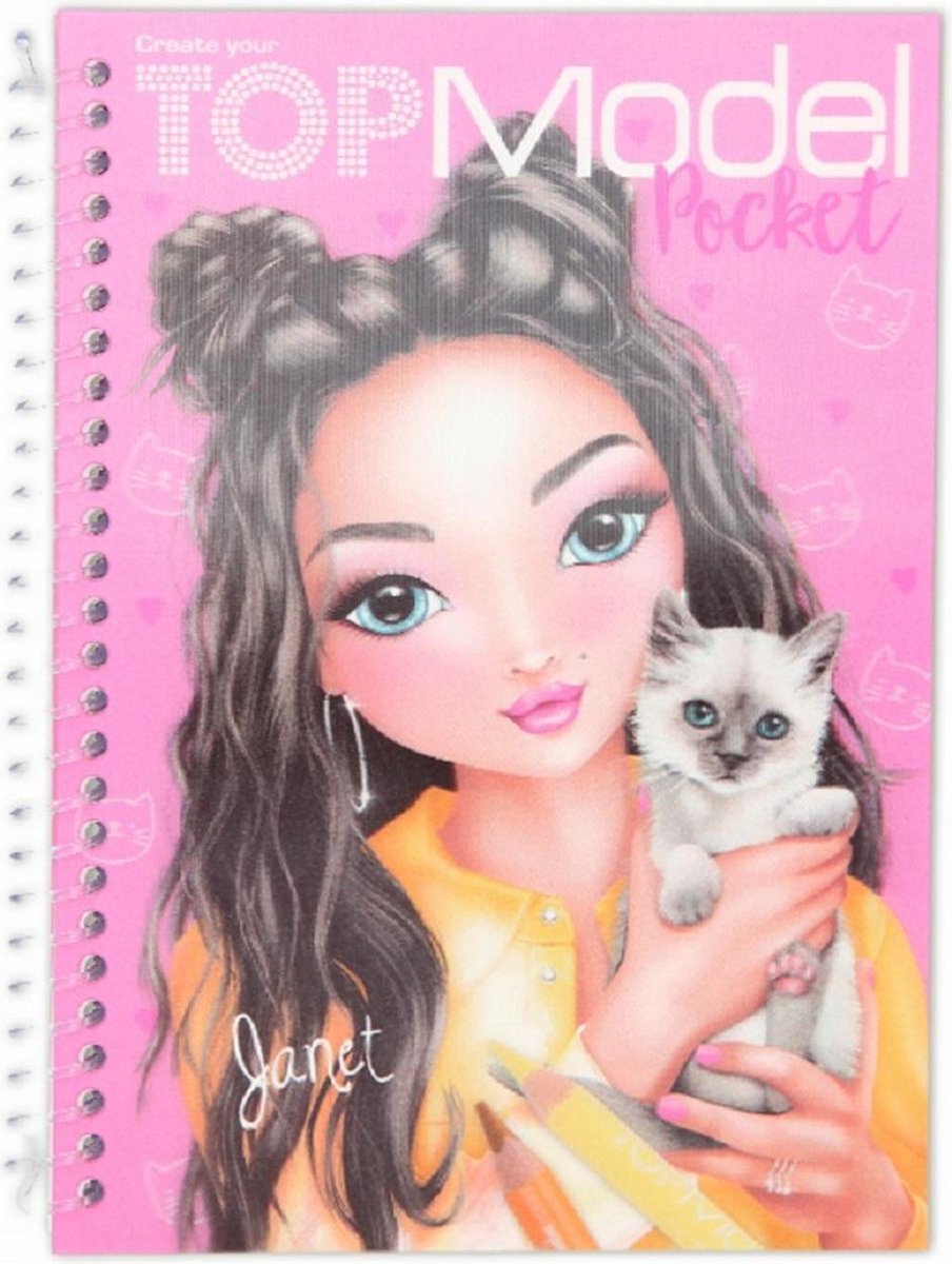 TOPModel Pocket Kleurboek 3D Janet