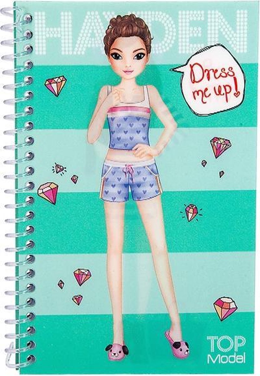 Top Model Stickerboek Dress Me Up Meisjes 16 Cm Papier Groen