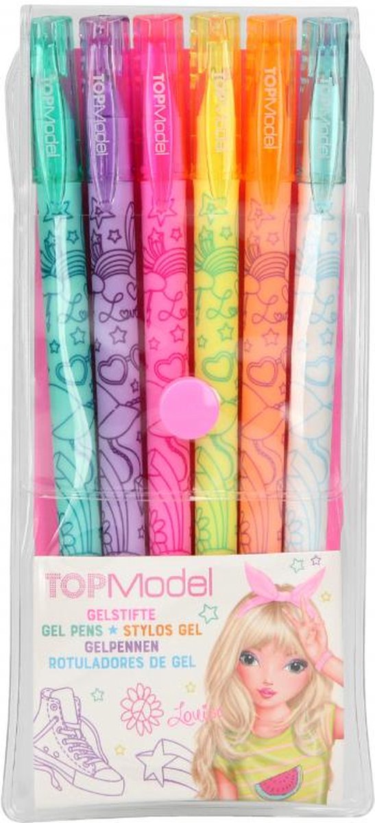 TopModel Gelpen Set 6 Kleuren