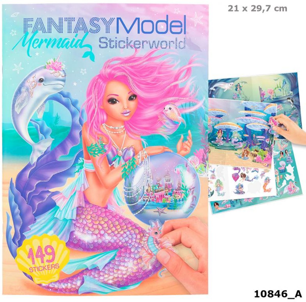 Topmodel Fantasy Model MERMAID Stickerworld 149 STICKERS