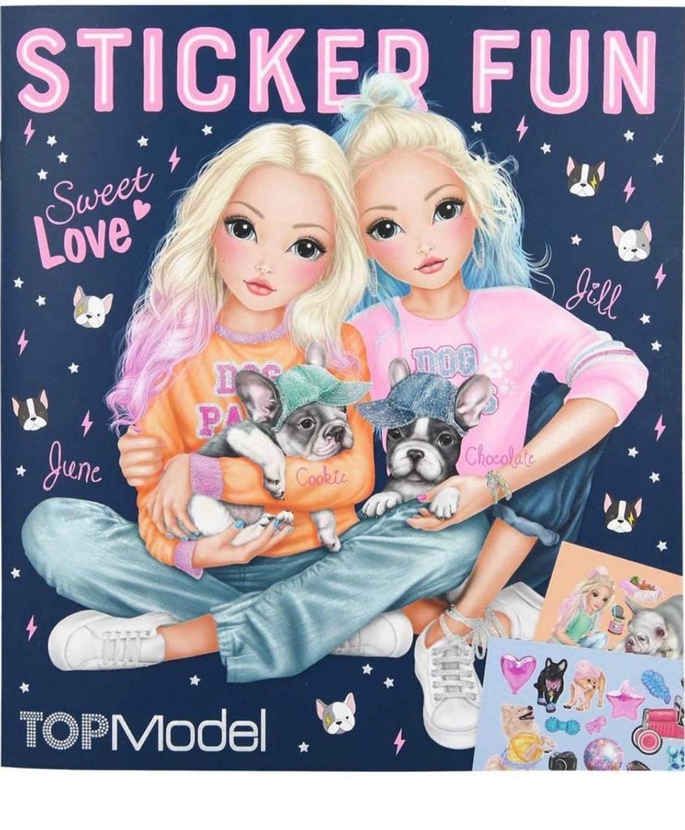 Topmodel Kleurboek Stickerfun