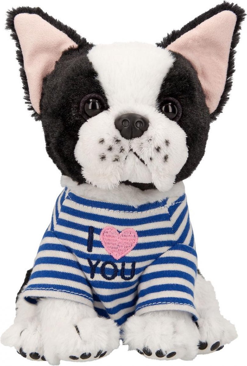 Topmodel Knuffelhond Chocolate Junior 18 Cm Polyester Wit/zwart