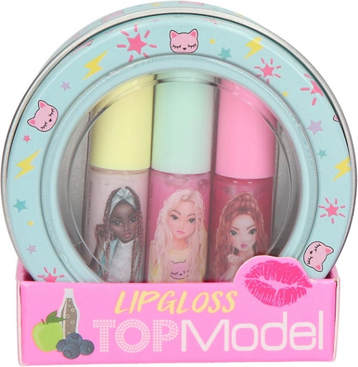 Topmodel Lipgloss Meisjes 3,6 Ml Turquoise 4-delig