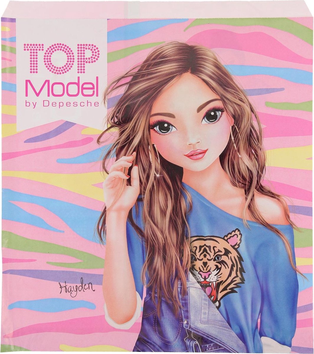 Topmodel Uitdeelzakje Meisjes 38 Cm Papier Roze/blauw