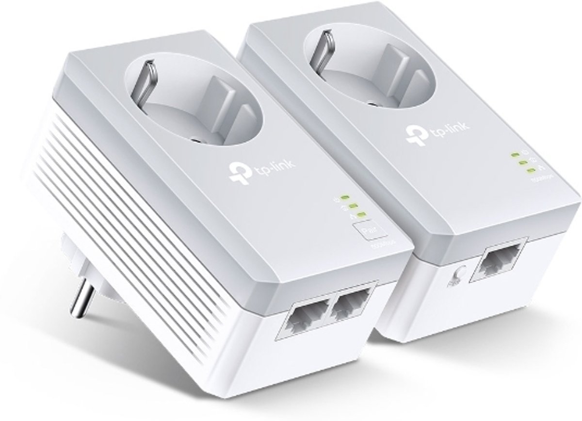 TP-LINK AV600 2-poorts Passthrough Powerline Starterskit