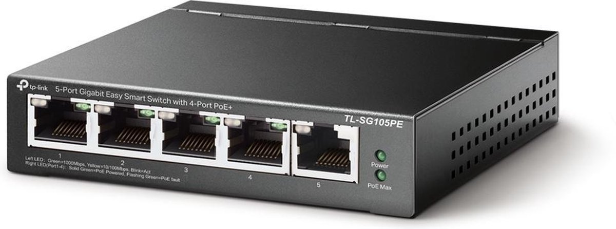   TL-SG105PE - 5-Port Gigabit - Easy Smart Switch