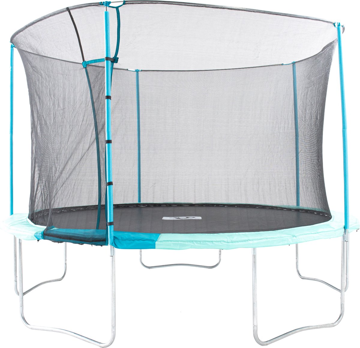TP Toys Trampoline 366 cm - met veiligheidsnet - Zwart/blauw