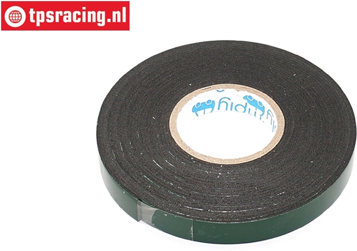 HQ Dubbelzijdig tape, (B12 mm - L5 mtr), 1 st.