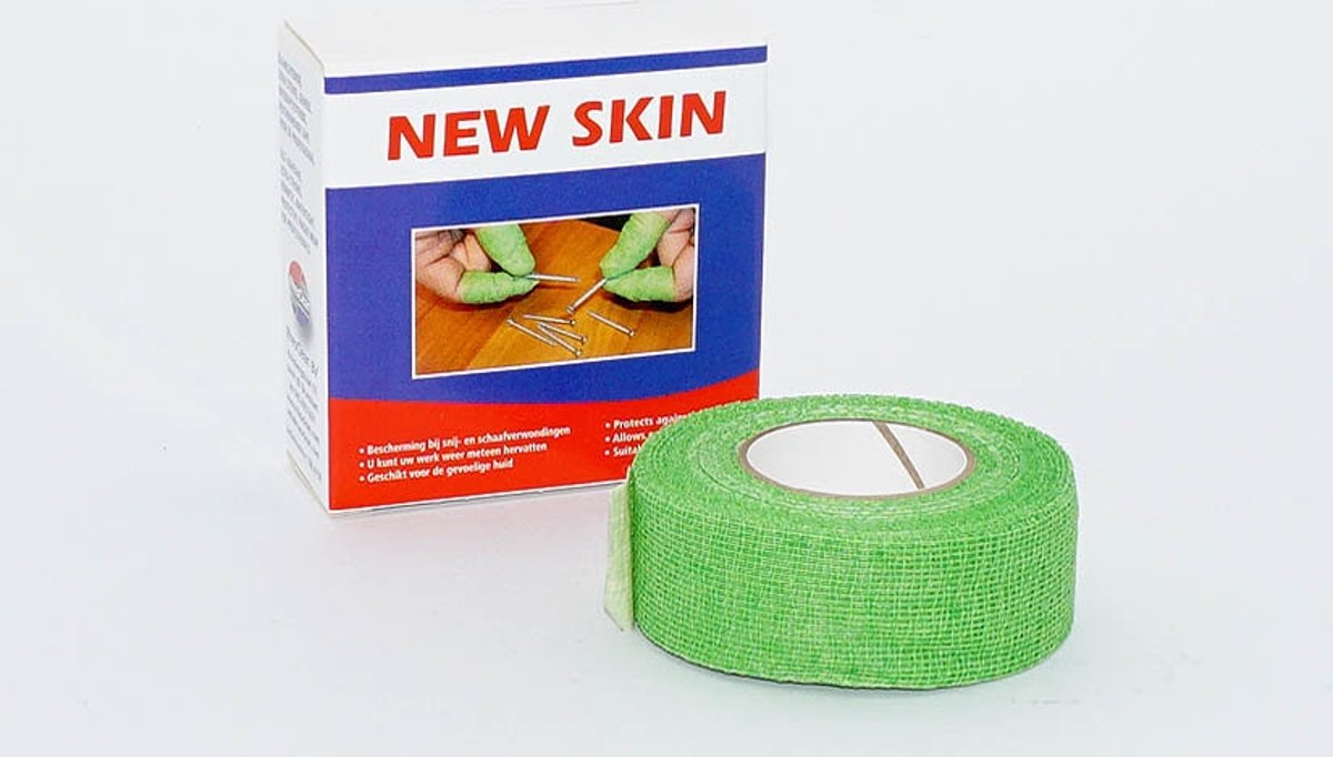 New Skin, Tape, (Groen 9 mtr), 1 st.