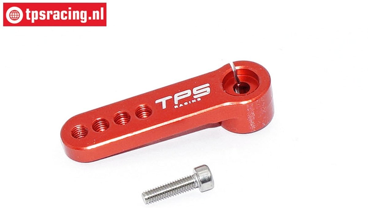 Servo hevel TPS, (15T, L39 mm, Rood), (Aluminium), 1 st.