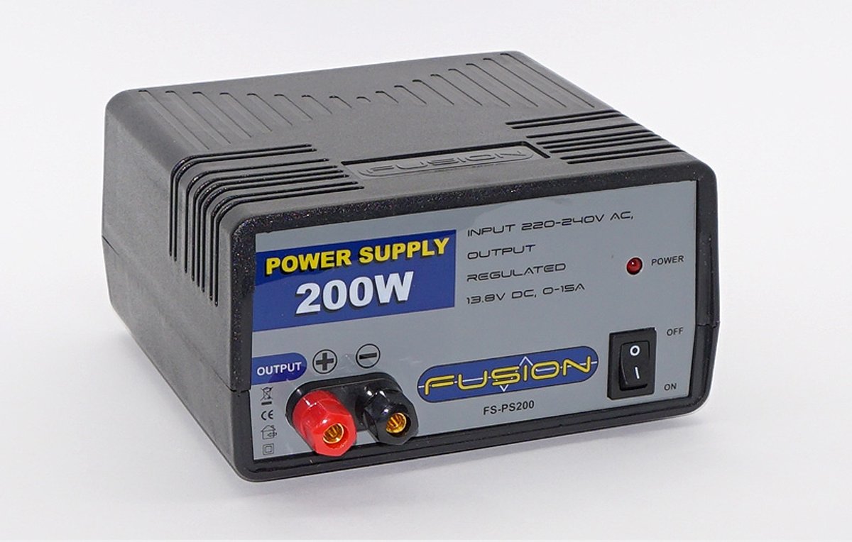 Voeding, Fusion PS200, (220 volt-15 Ampère), 1 st.