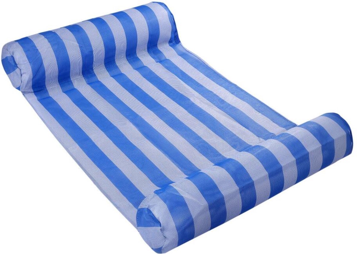 Travelly - Luxe Waterhangmat - Hangmat - Luchtbed - Luchtmatras Zwembad - Waterspeelgoed - Water hangmat - Blauw