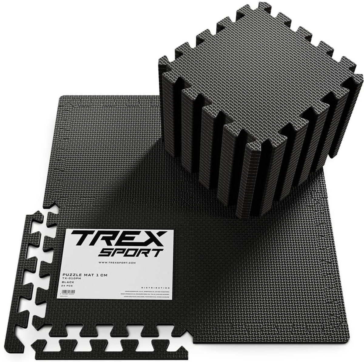 Trex Sport TX-010PM -   - EVA - 24 stuks - 2,38 m² - 10 mm - Zwart