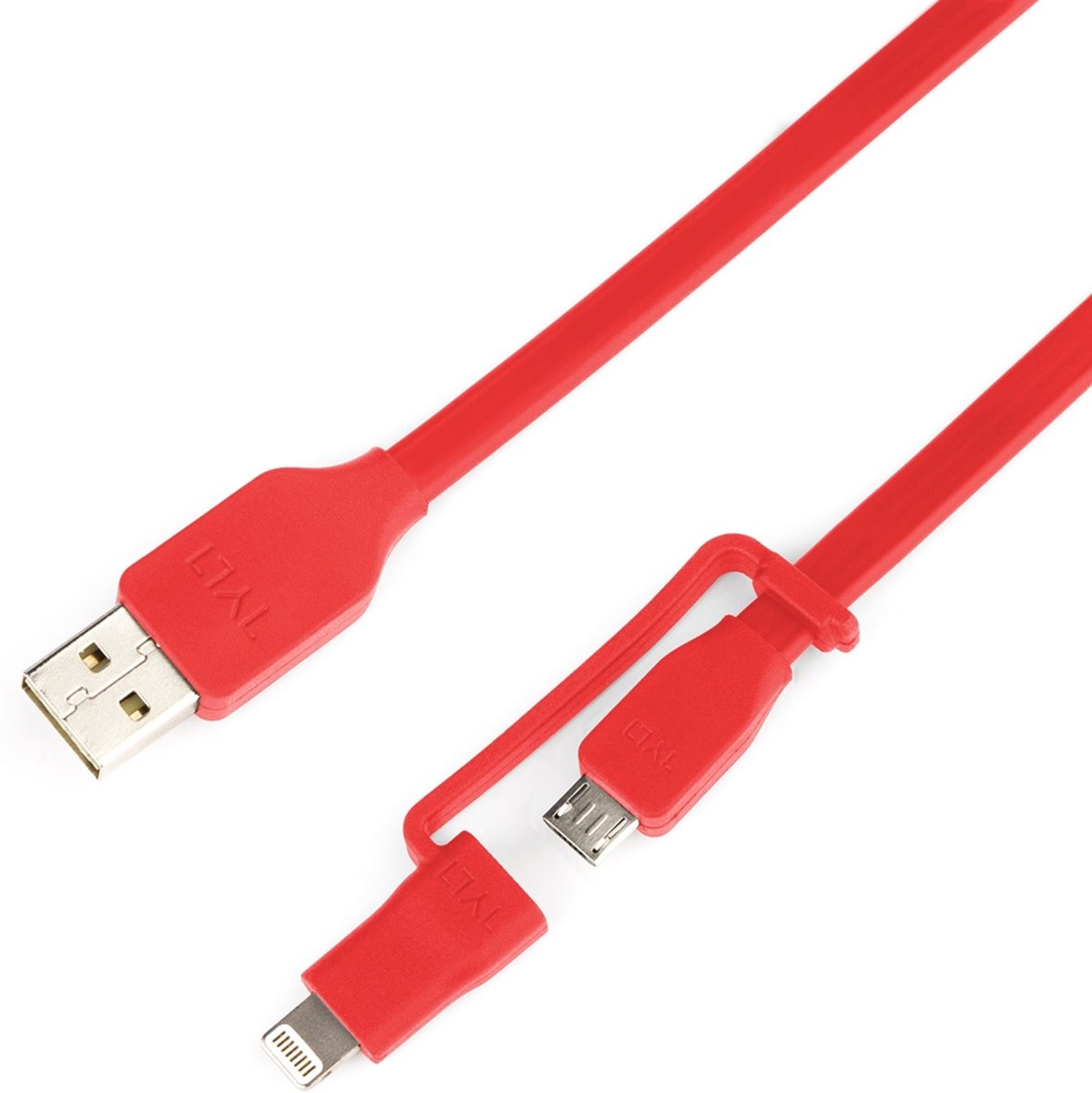 TYLT USB 0.3 m m/m USB-kabel 0,3 m USB A Micro-USB A Rood