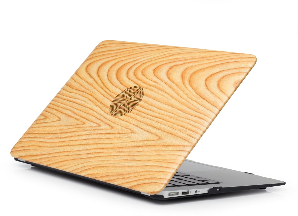 Tablet2you - Apple MacBook Air - hard case - hoes - Houtkleur - Grenen - 13.3