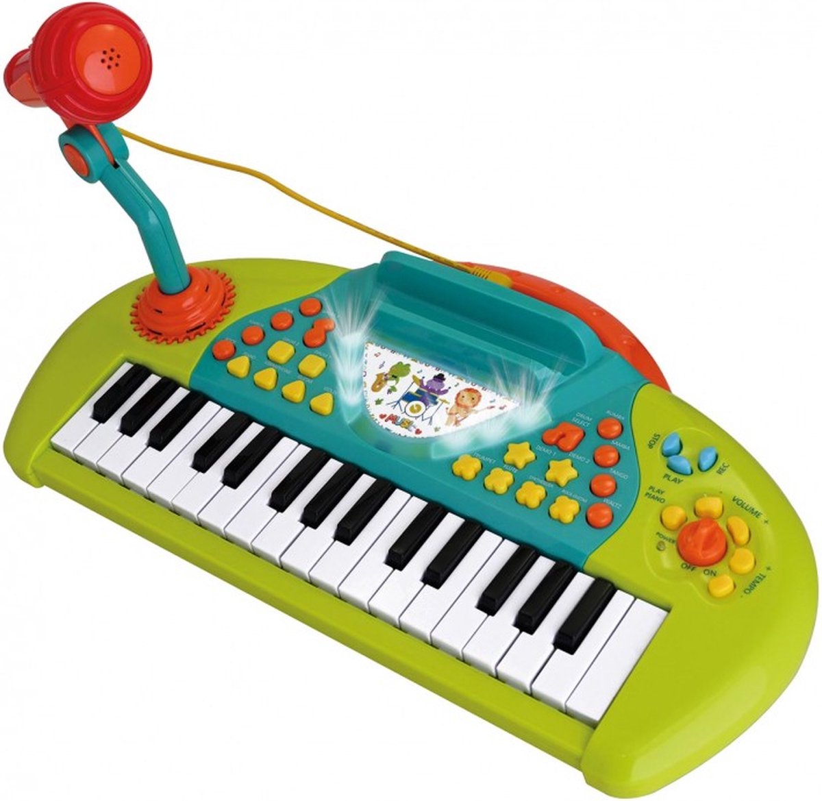 Speelgoedpiano Keyboard met Microfoon - Tachan - Compacte Piano met 32 Toetsen en Opnamefunctie - Inclusief Batterijen