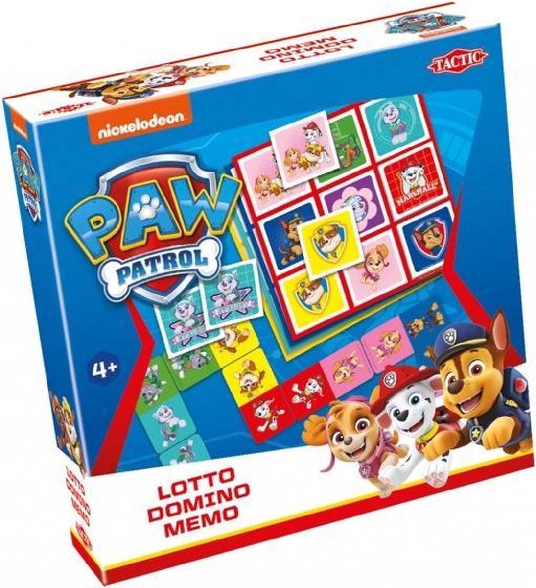 3-in-1 spellen (memo, lotto, domino) Paw Patrol