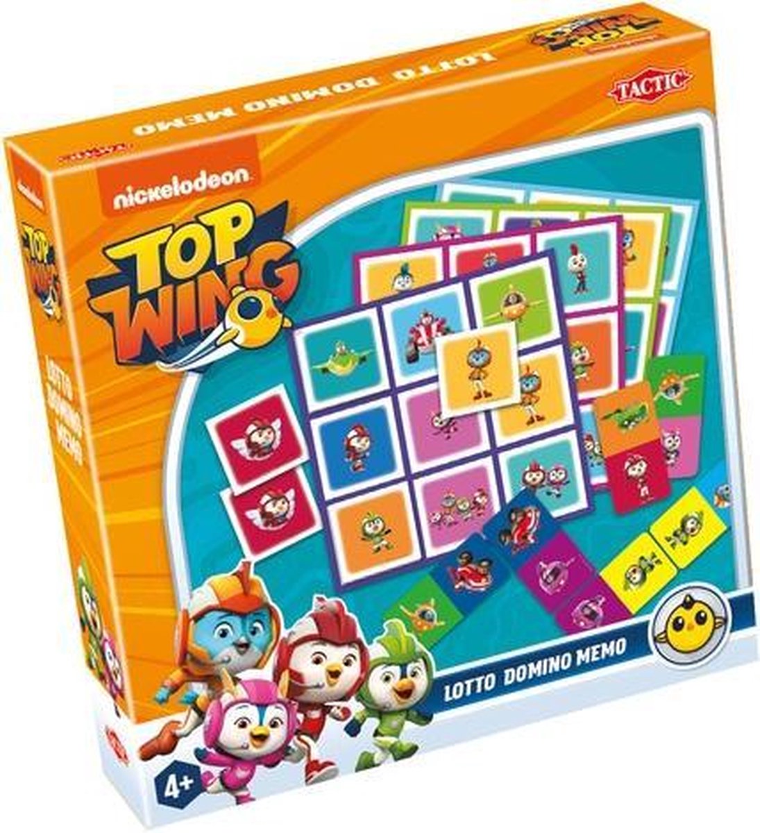 3-in-1 spellen (memo, lotto, domino) Top Wing