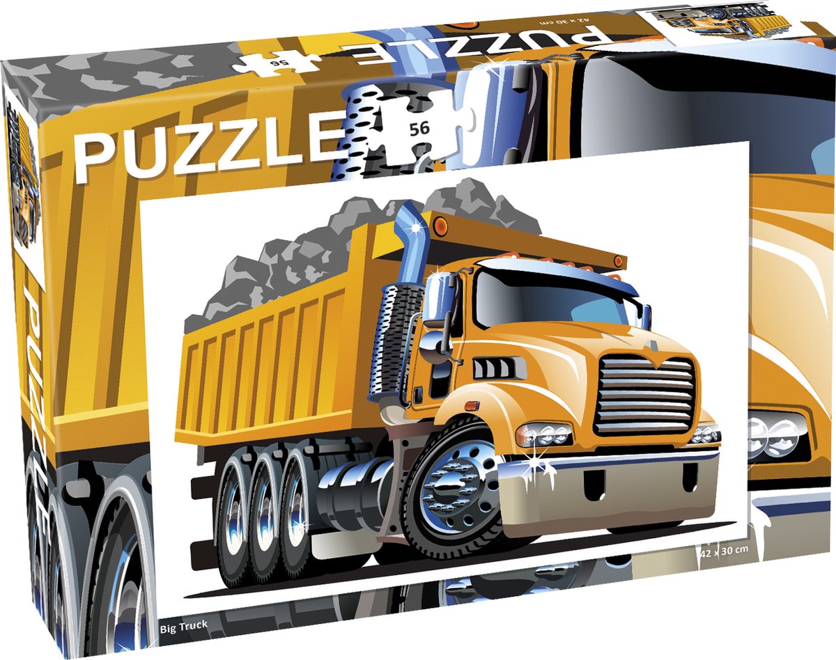 Puzzel Big Truck - 56 Stukjes