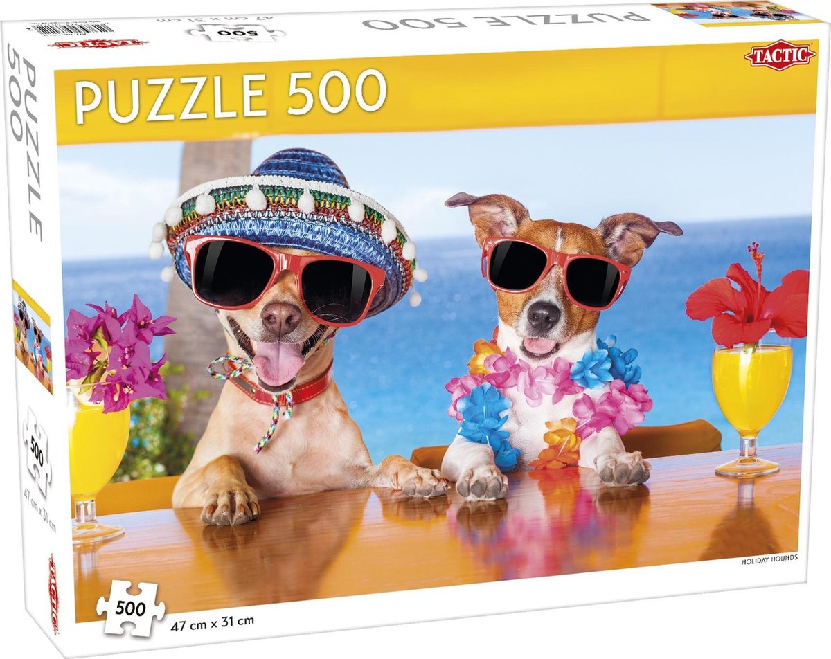 Puzzel Holiday Hounds 500 Stukjes