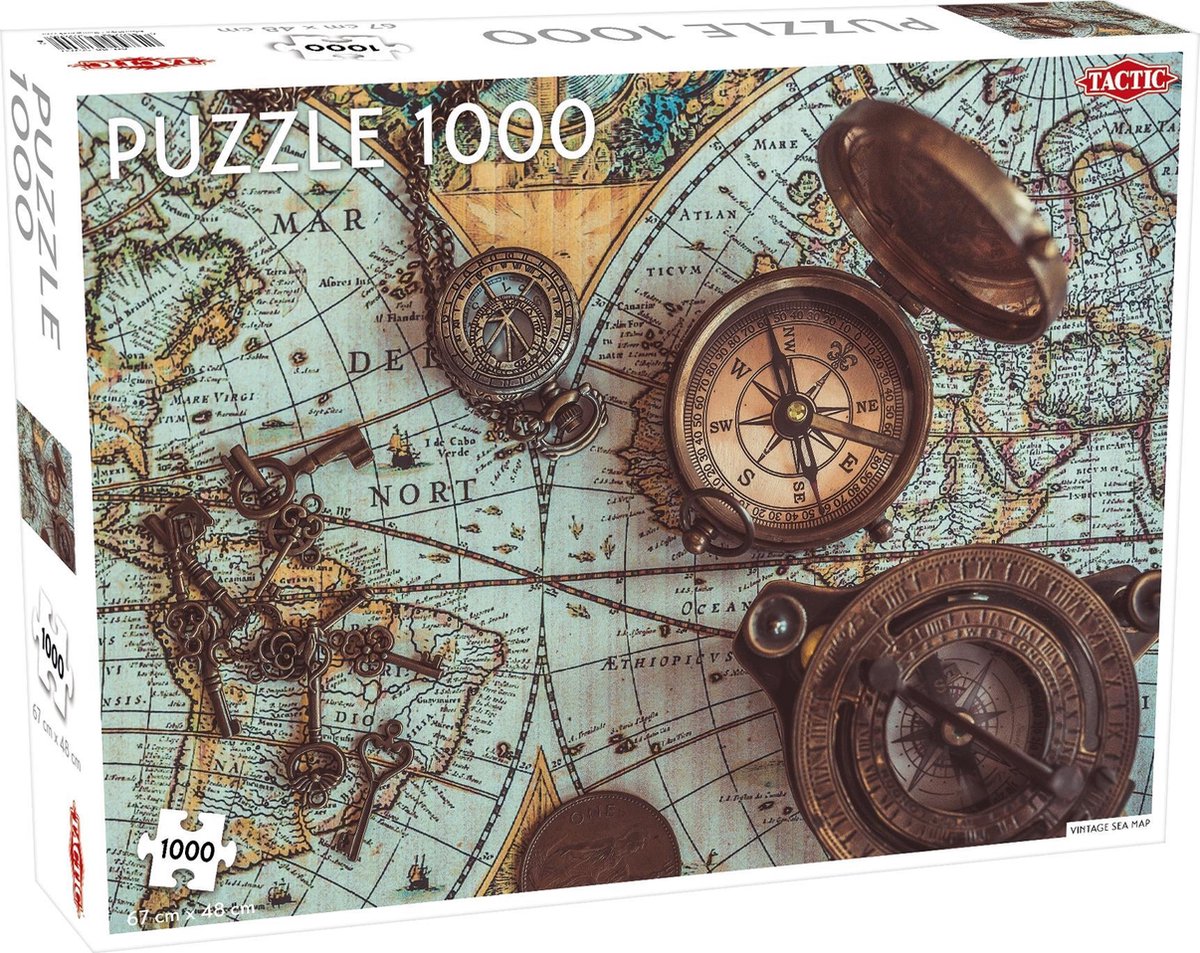 Puzzel Lovers Special: Vintage Sea Map - 1000 stukjes