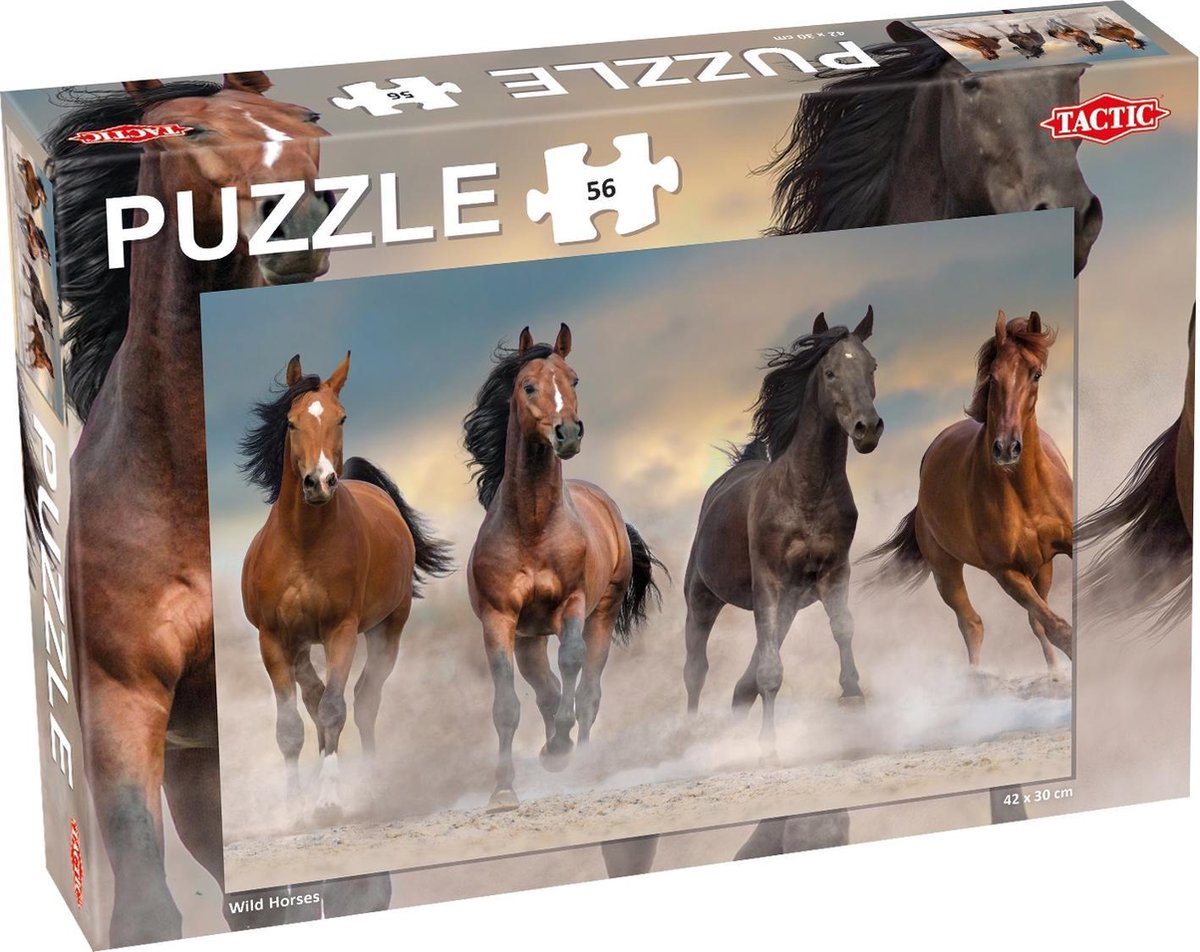 Puzzel Wild Horses - 56 Stukjes