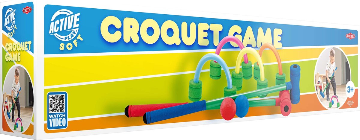   Croquetspel Junior 64 X 15,8 X 8,8 Cm Foam Multicolor