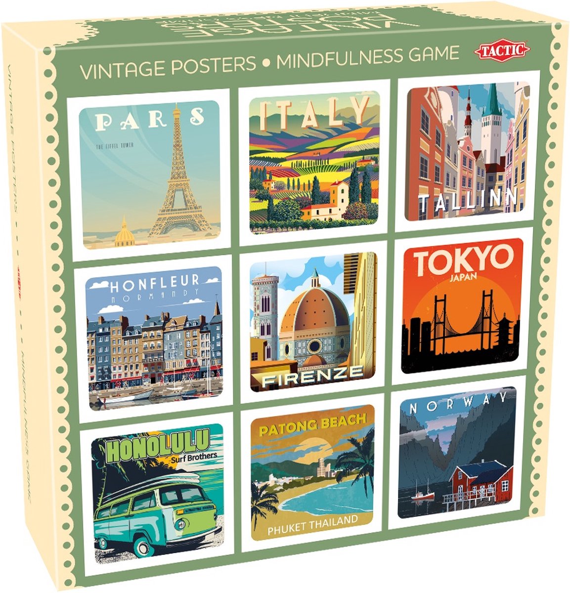 Tactic Gift Game : Vintage Posters Mindfullness Game (multi)