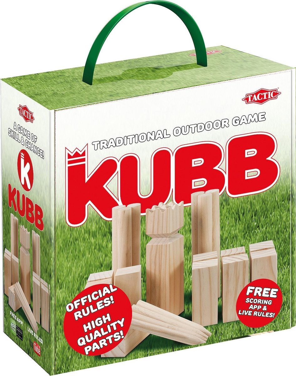 Tactic Houten Werpspel Kubb In Cardboard Box