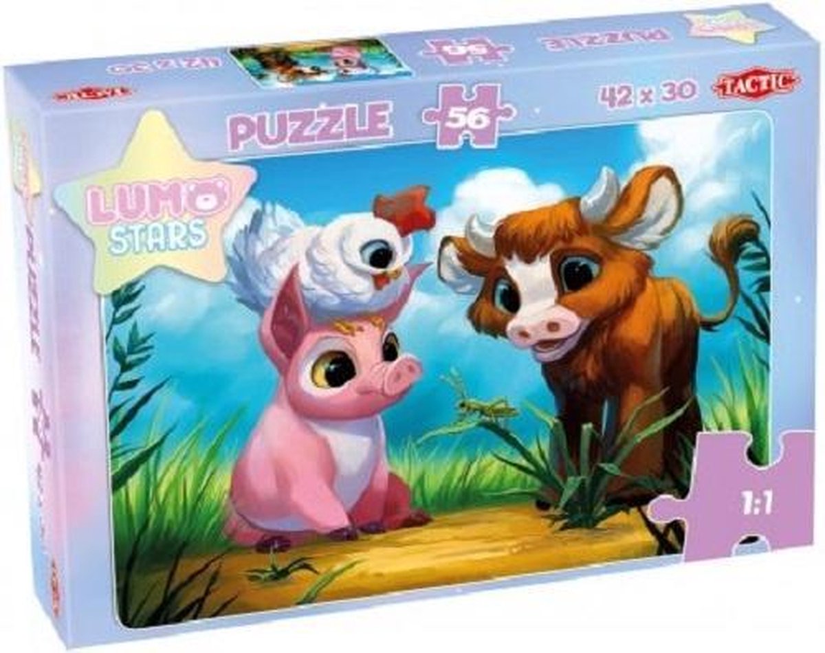 Tactic Legpuzzel Lumo Stars Boerderij 42 X 30 Cm 56 Stukjes