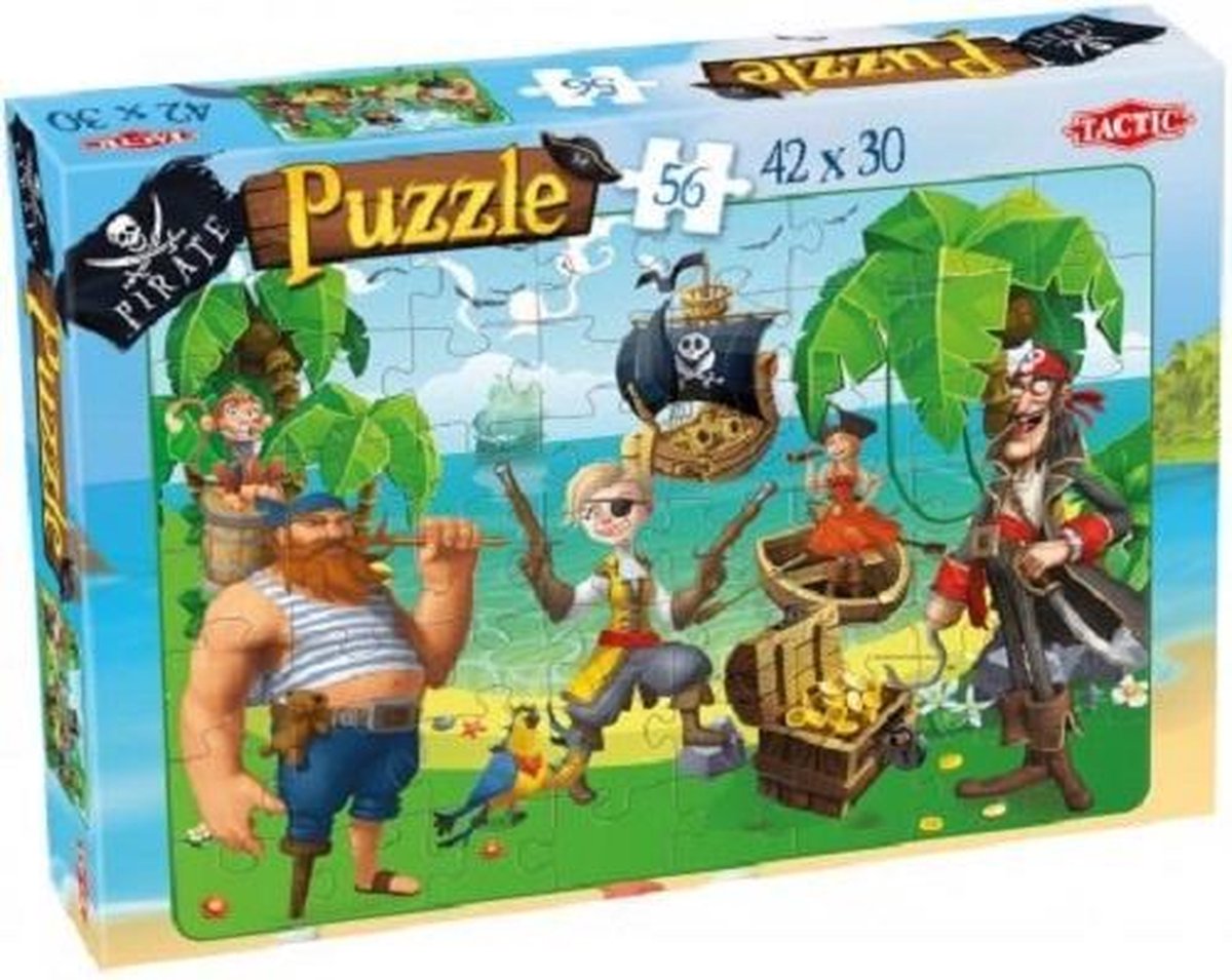 Tactic Legpuzzel Schateiland Junior 42 X 30 Cm Karton 56 Stukjes