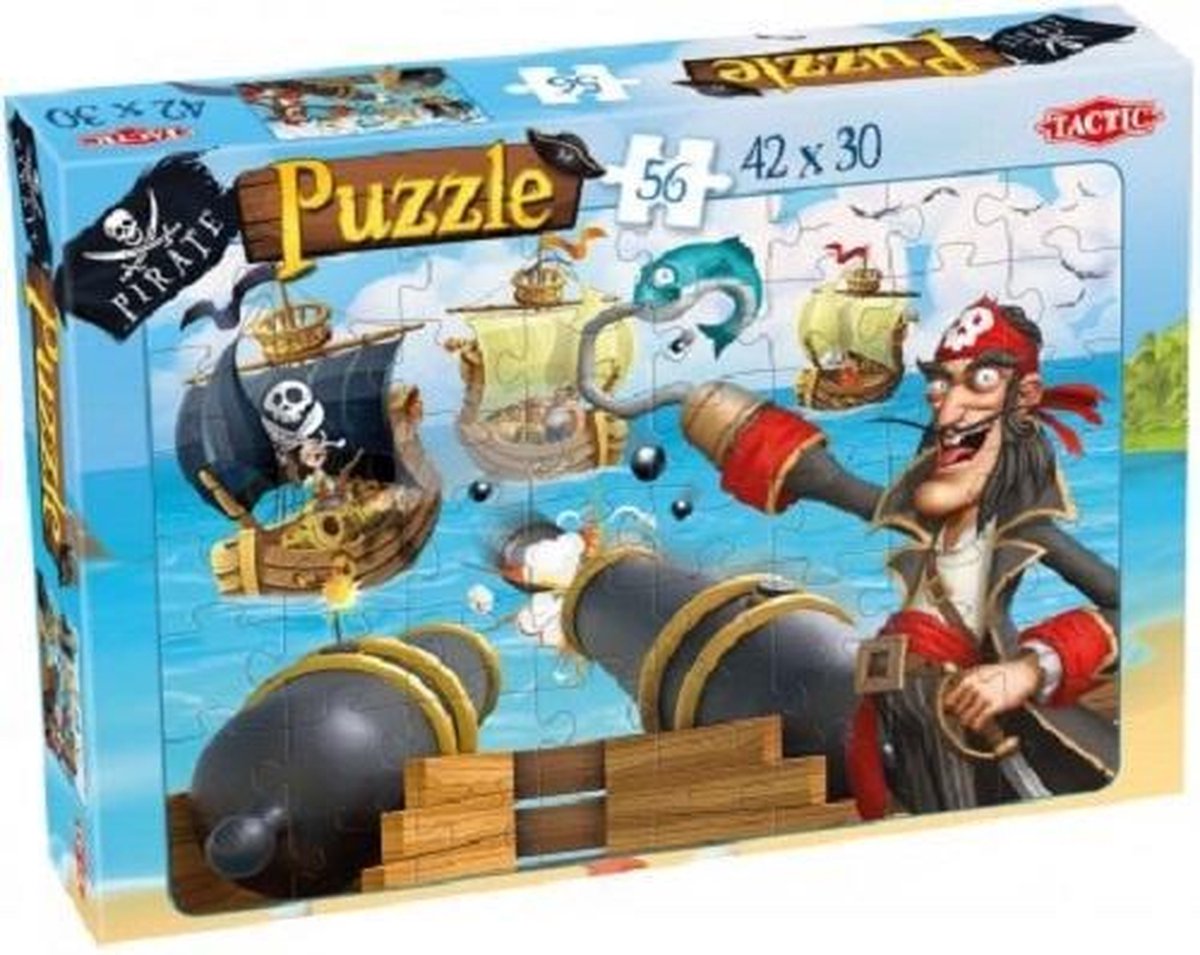 Tactic Legpuzzel Zeegevecht Junior 42 X 30 Cm Karton 56 Stukjes