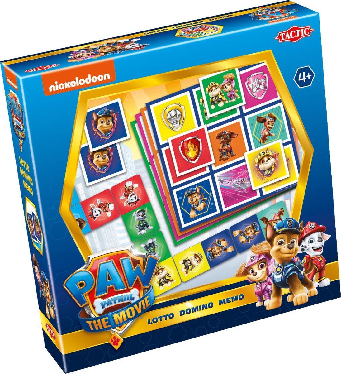   PAW Patrol The Movie 3-in-1 : Memo - Lotto - Domino Kaarten bij elkaar zoeken