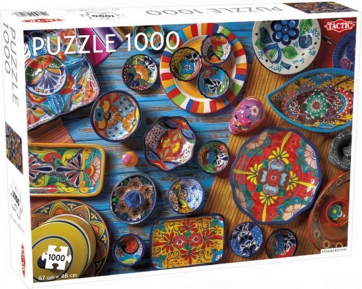 Tactic Puzzel 1000 Stukjes Volwassenen - Puzzels - Hobby - Legpuzzel - Mexicaans Servies