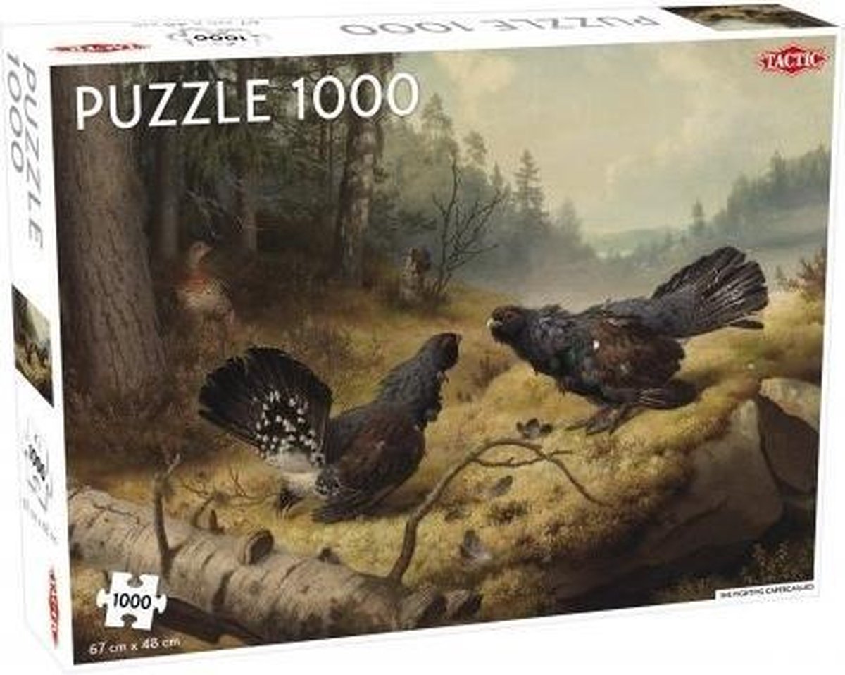 Tactic Puzzel 1000 Stukjes Volwassenen - Puzzels - Hobby - Legpuzzel - Vechtende Vogels