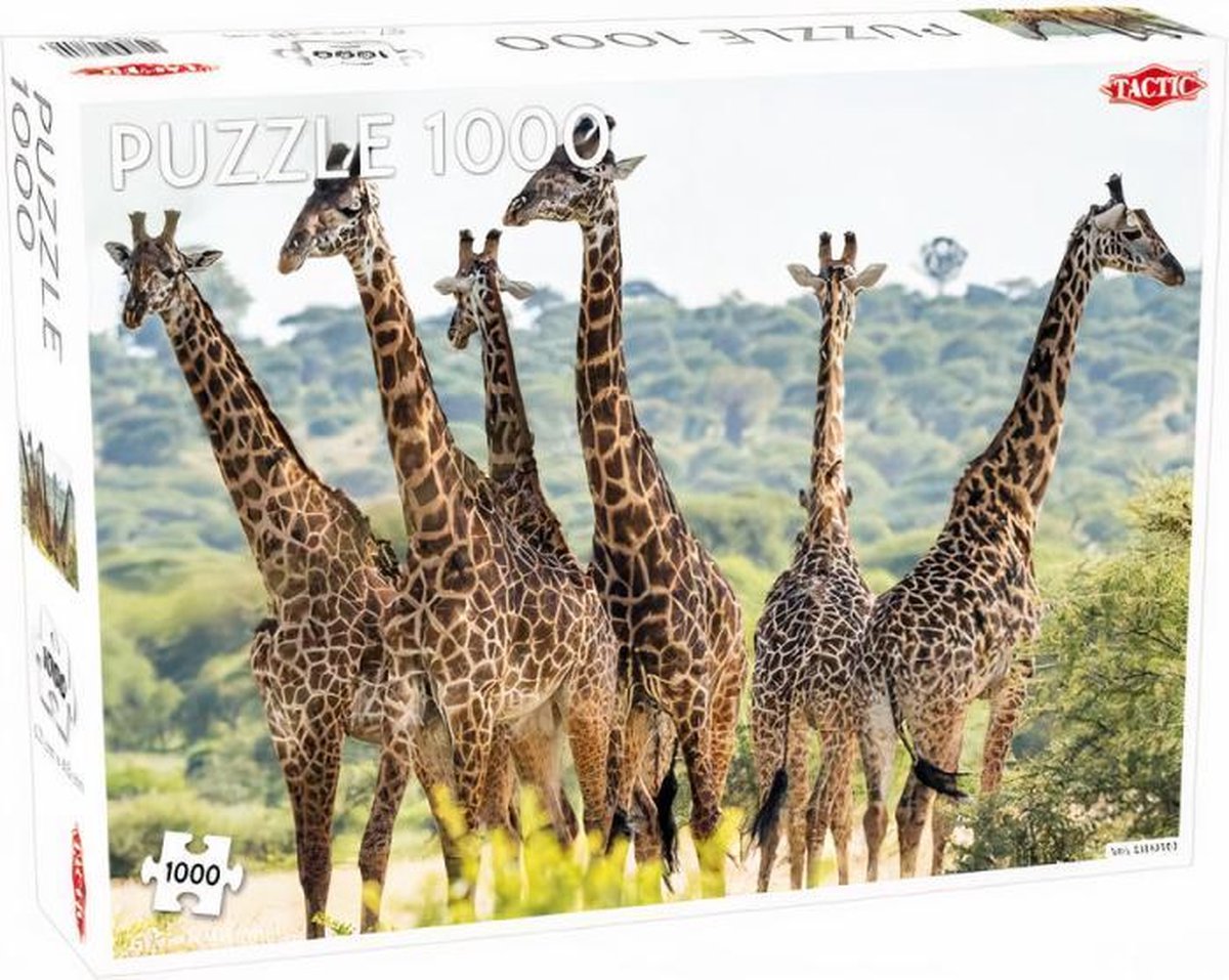 legpuzzel Animals giraffe 48 x 67 cm karton 1000 stukjes