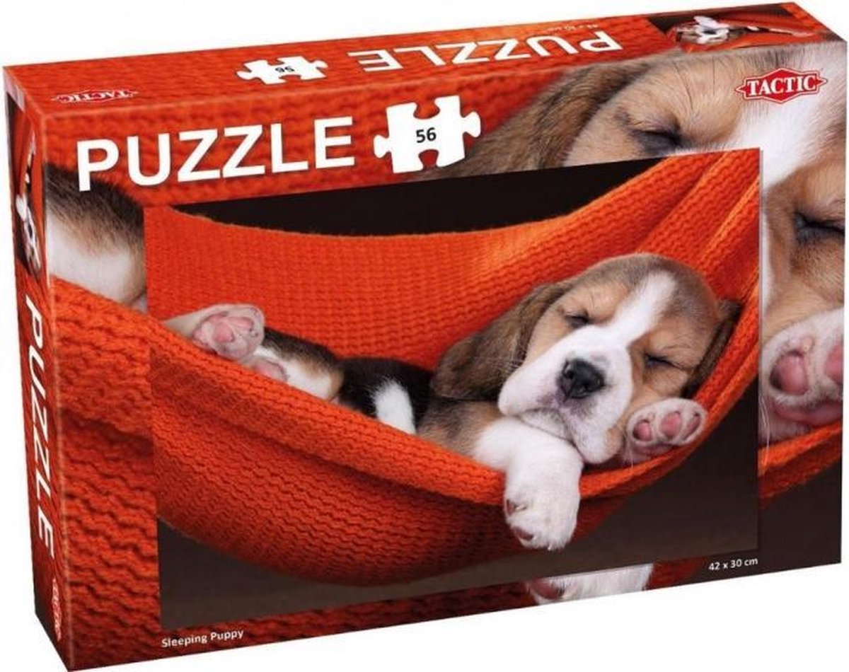 legpuzzel Sleeping Puppy junior karton 56 Stukjes