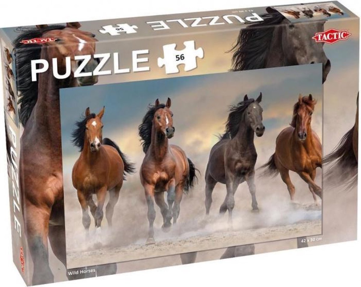 legpuzzel Wild Horses junior karton 56 Stukjes