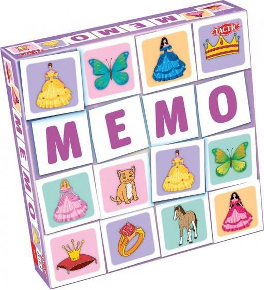 memory Meisjes Memo 22 x 22 cm karton 54-delig