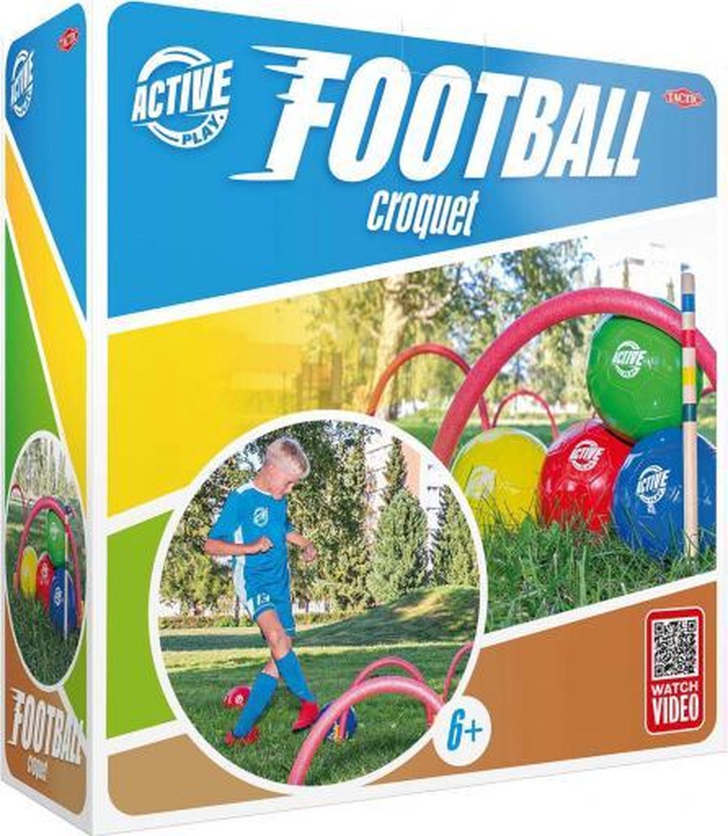 voetbalcroquet junior 38 x 39 cm foam 12-delig