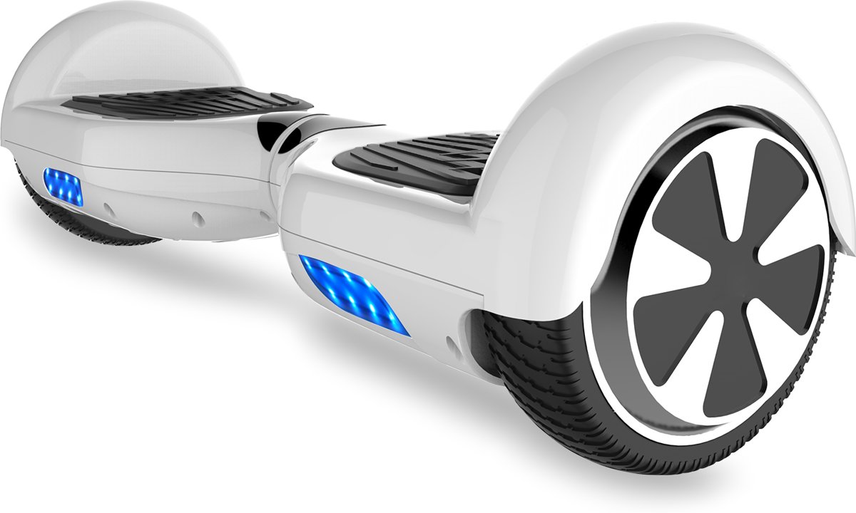 Tailwind Self Balancing Smart Hoverboard Balance Scooter 6.5 inch/ V.5 Bluetooth speakers/ LED Verlichting /speciaal ontwerp - Wit