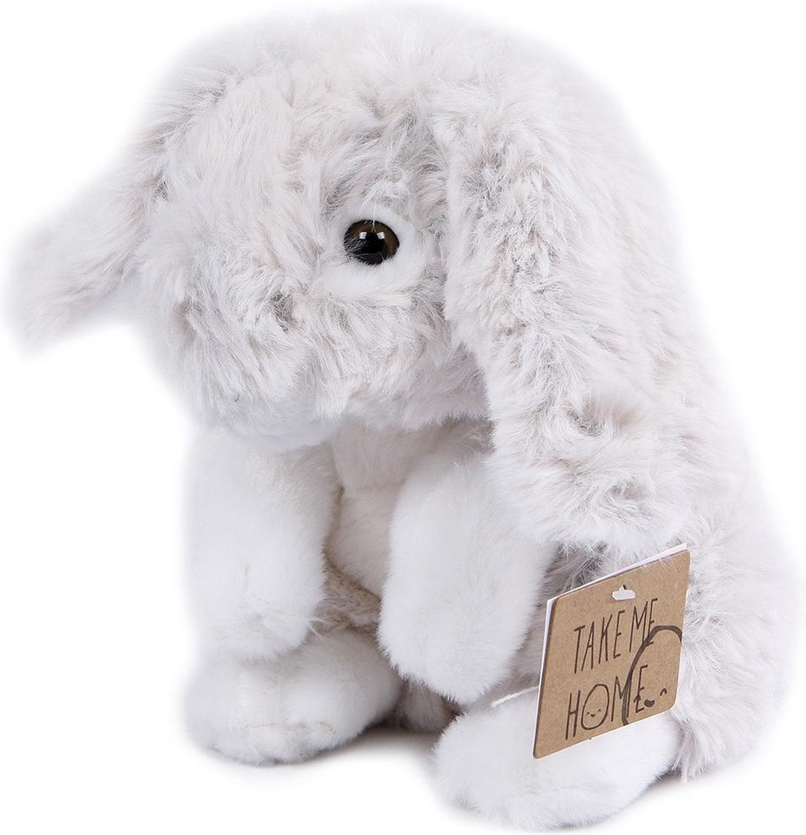 Take Me Home Knuffel Konijn Pluche 20 Cm Grijs