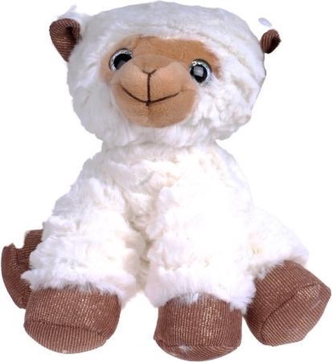 Take Me Home Knuffelschaap Junior 23 Cm Pluche Wit/bruin