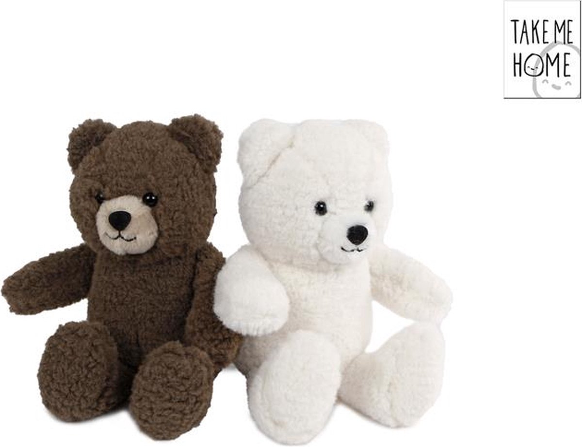 Take Me Home teddybeer S pluche 20/25cm (1 stuk) assorti