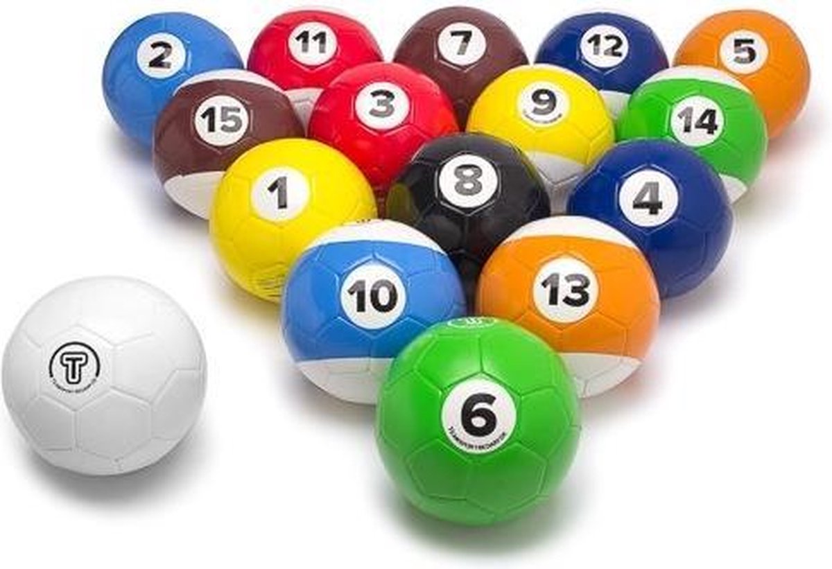 Voetbal snooker met 16 ballen